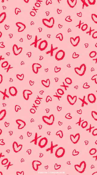 40+ Cute Valentine’s Day Wallpaper Ideas : XOXO & Heart I Take You