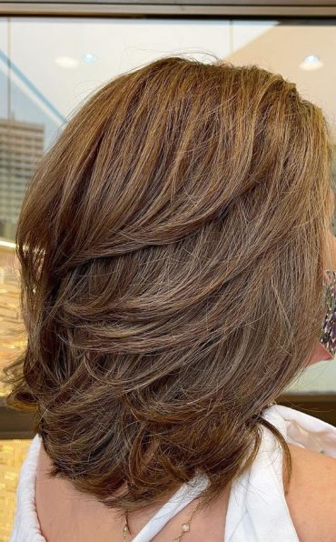 30 Layered Bob Haircuts For 2024 : Ash Gold + Beige Ash Layered Bob I ...