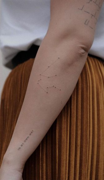 70+ Beautiful Tattoo Designs For Women : Constellation Tattoo on Arm I ...