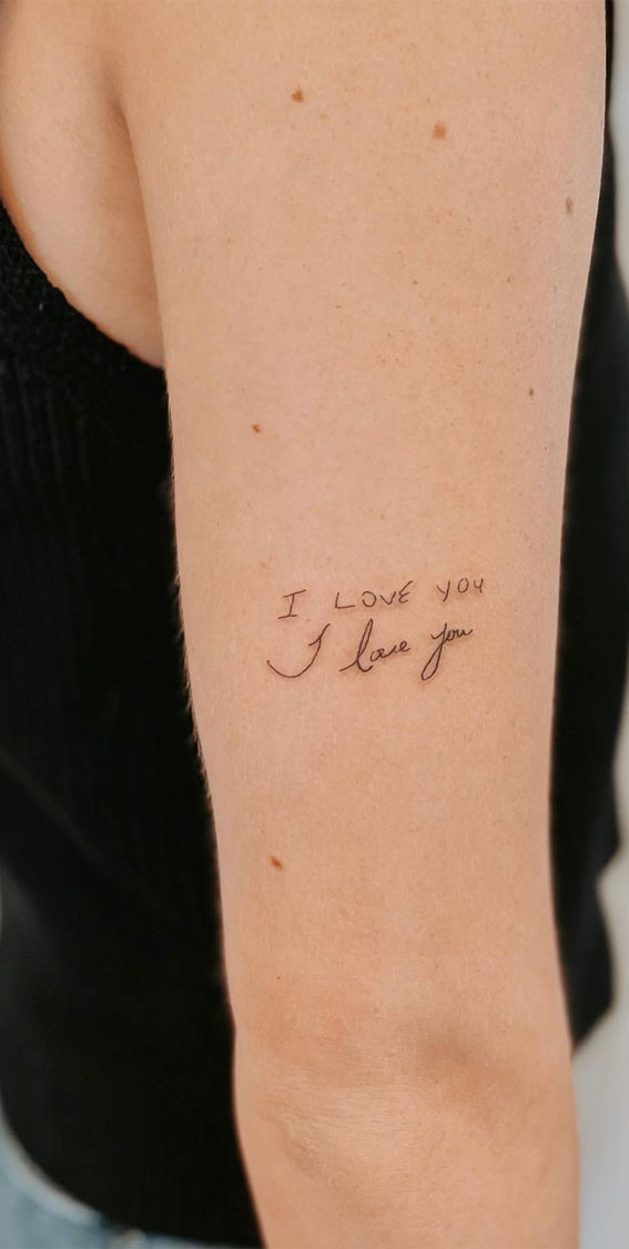 70+ Beautiful Tattoo Designs For Women : I Love You Tattoo
