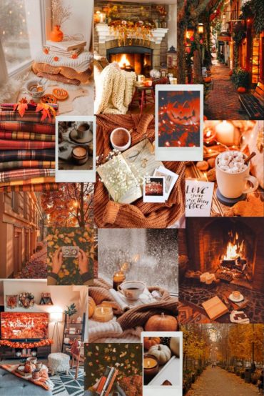 25 Autumn Collage Aesthetic Wallpapers : Autumn Orange Mood I Take You ...