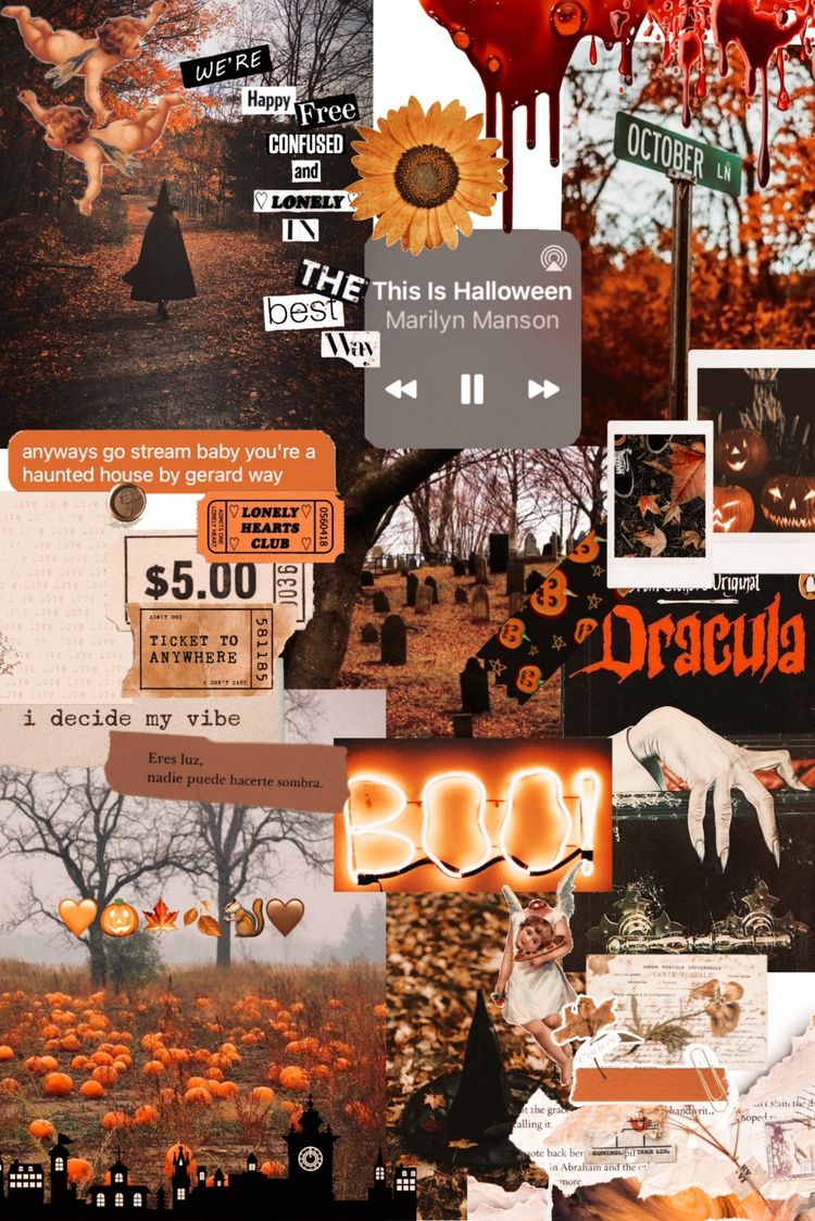 Halloween collage pc HD wallpapers  Pxfuel