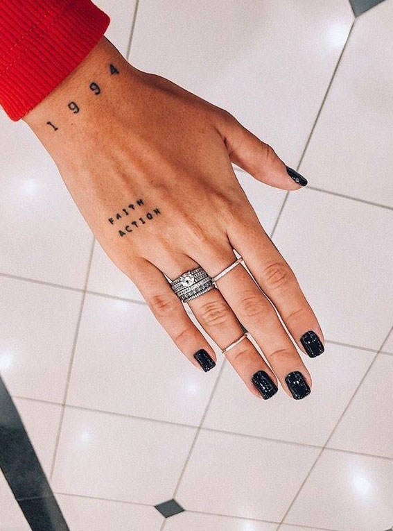 25 Beautiful Hand Tattoo Ideas : Faith Action