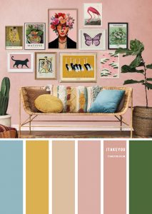 Boho Pink Living Room I Take You | Wedding Readings | Wedding Ideas ...