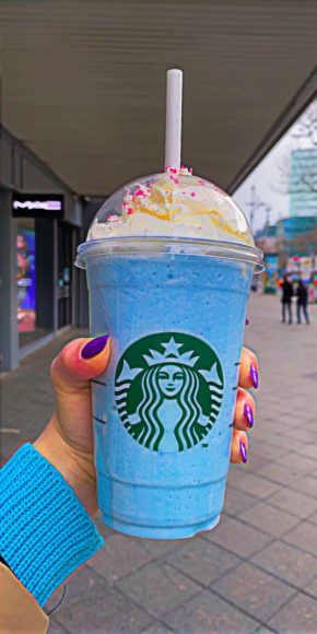 These Starbucks Drinks Look So Yummy : Blue Bubblegum Frappuccino I 