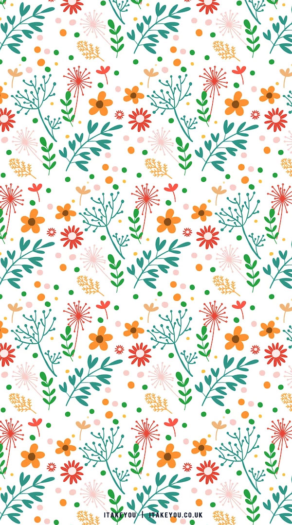 Aesthetic Contemporary printable seamless pattern with Spring botanical  print design Decorative chamomile flowers and leaves Pastel boho  background in minimalist mid century style for wallpaper 8346679 Vector Art  at Vecteezy