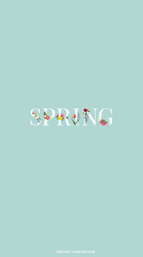33 Cute Spring Wallpaper Ideas : Floating Floral Blue Background I Take You, Wedding Readings, Wedding Ideas, Wedding Dresses