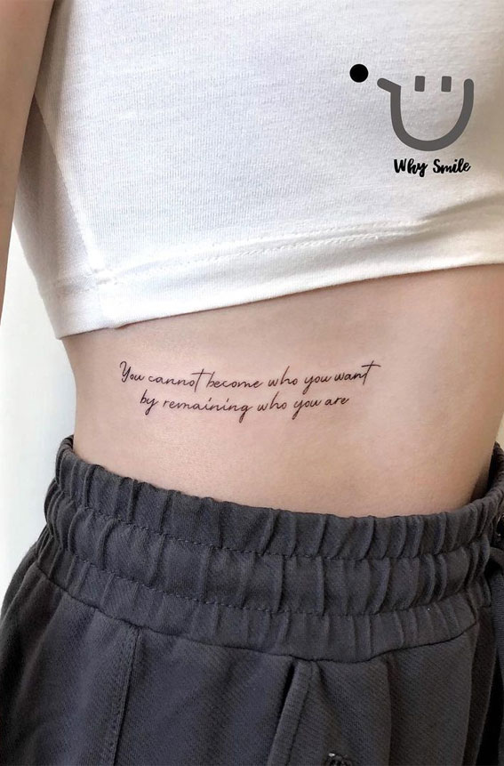 fine line scrip tattoos, phrase tattoos with deep meaning, meaningful word tattoos, rare word tattoo, inspirational tattoo words, wording tattoos, word tattoos on arm, word tattoos on back