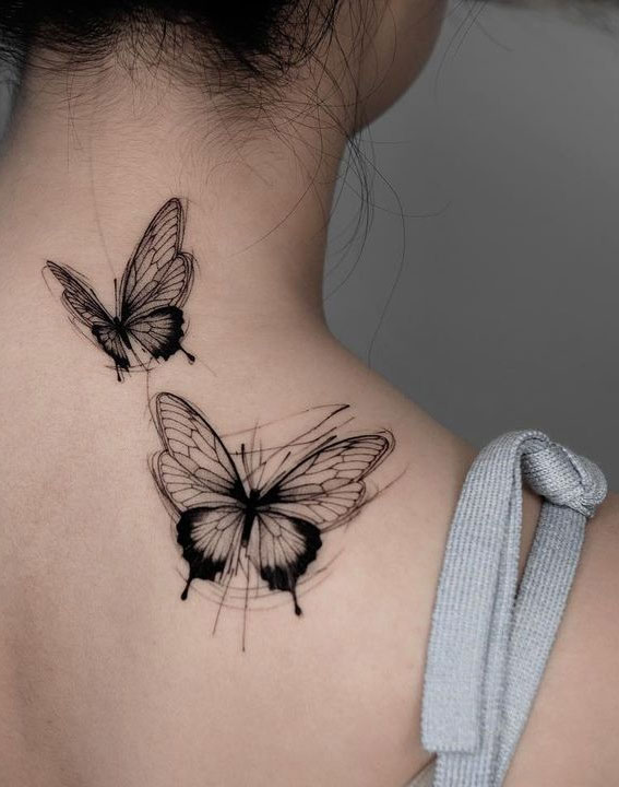 Tattoo design |Wonderful Butterfly tattoo design-A symbol of happiness and  love! - Mycozylive.com | Simple tattoos, Small hand tattoos, Minimal tattoo