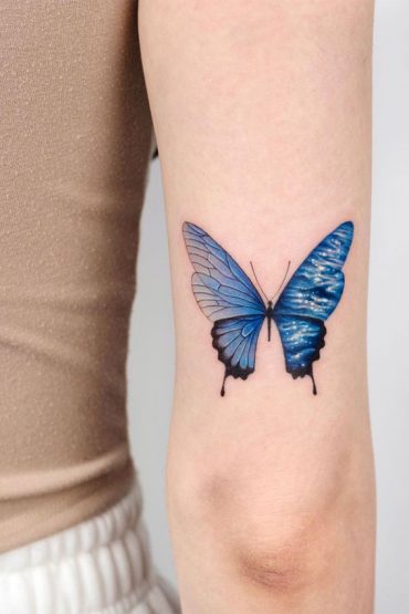 30 Cute Butterfly Tattoos : Sparkly Blue Butterfly I Take You | Wedding ...