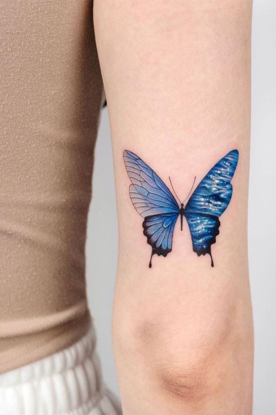 The Canvas Arts Temporary Tattoo Waterproof For Men  Women Wrist Arm  Hand Neck Tattoo X136 Butterfly Tattoo Size 60mm X105mm  Amazonin  Beauty