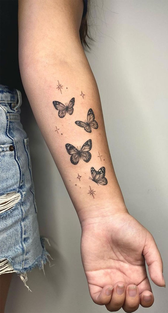 Voorkoms Butterfly Tattoo Waterproof Men and Women Temporary Body Tattoo   Amazonin Beauty