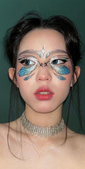 Butterfly Hot Makeup Trends For The Season Glitter Butterfly Face Makeup I Take You Wedding 