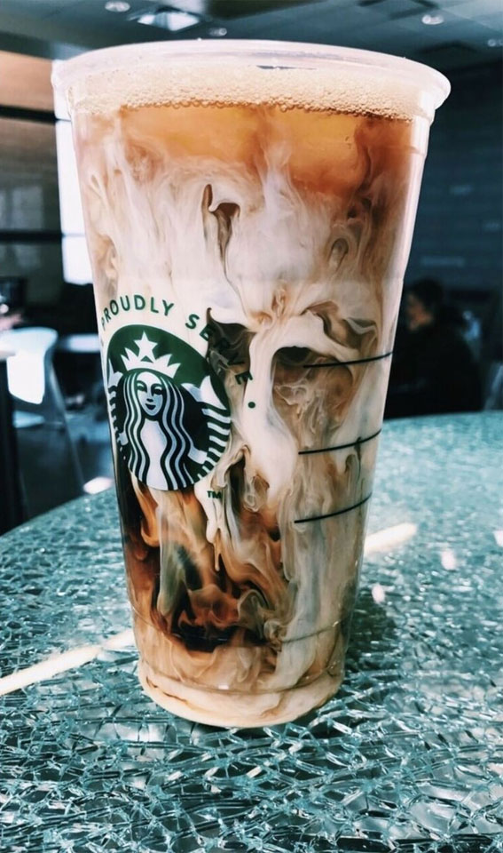 Summer Vibe Iced Coffee Aesthetic : Overflow Iced Coffee Starbucks