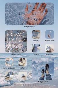 25 Blue Widgetsmith Ideas Personalize Your Home Screen : Serene Beach ...