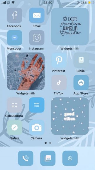 25 Blue Widgetsmith Ideas Personalize Your Home Screen : Good Vibes I ...