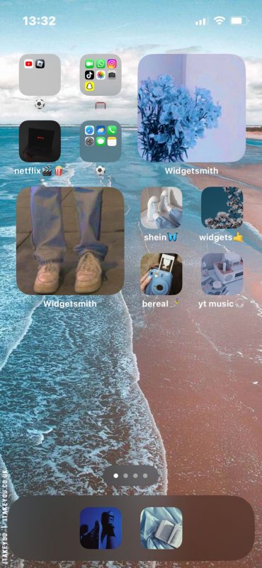 25 Blue Widgetsmith Ideas Personalize Your Home Screen : Aqua & Sandy ...