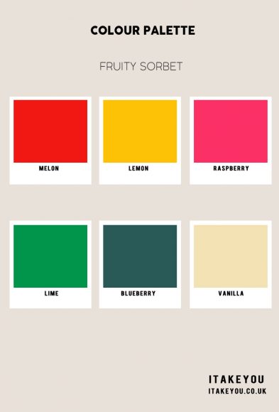 10 Summer Colour Combos : Fruity Sorbet I Take You | Wedding Readings ...