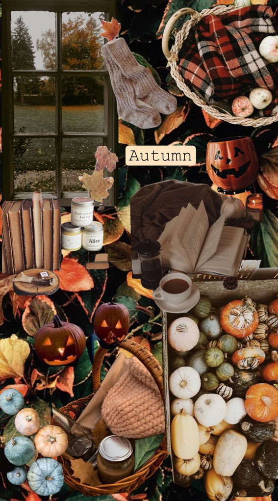 Aesthetic Fall IOS Home Screen Ideas : Leaves, Pumpkins & Hocus Pocus