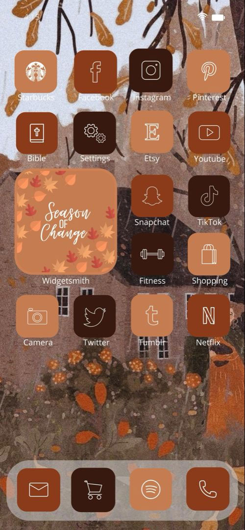 Aesthetic Fall IOS Home Screen Ideas : Season of Change