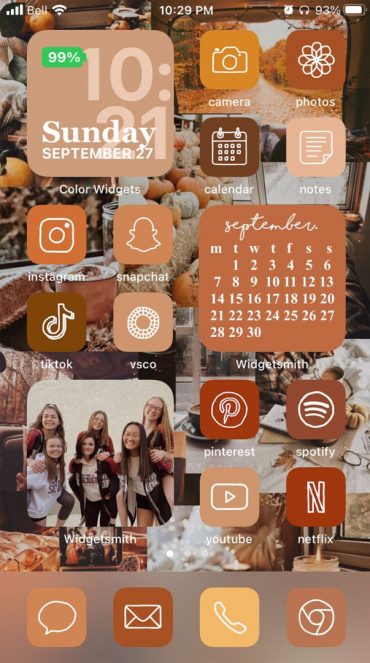 Aesthetic Fall IOS Home Screen Ideas : Collage Wallpaper I Take You ...