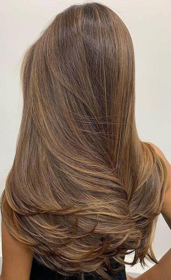 Flowing Elegance 40 Long Layered Haircuts Ideas : Straight Hair Long Layers