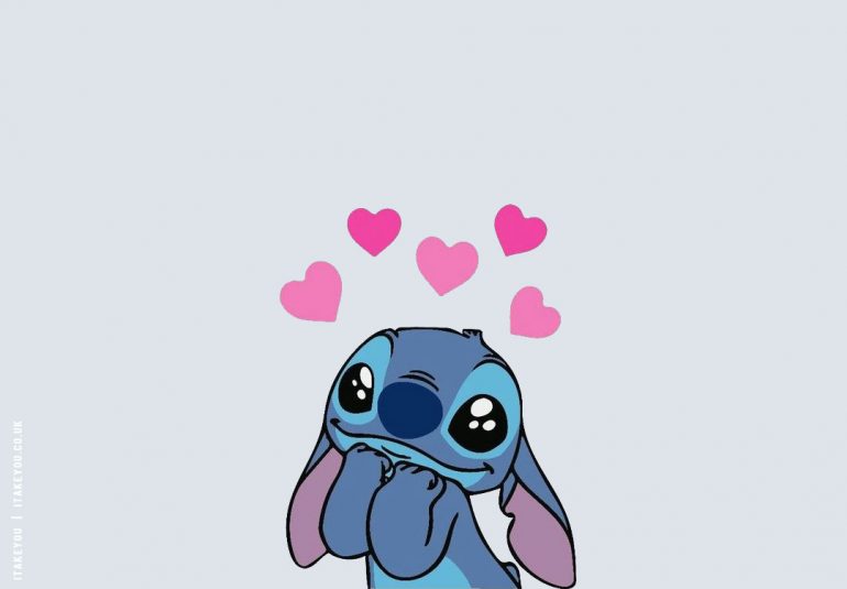 Fun And Cute Stitch Wallpapers : Love Hearts & Stitch I Take You 