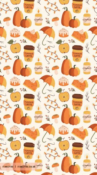 20+ Cute Autumn Wallpapers To Brighten Your Devices : Pumpkin Latte ...