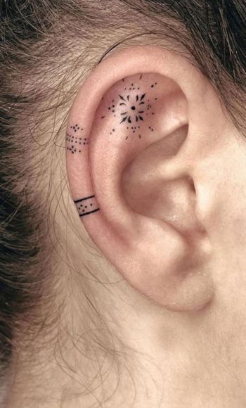 Whispered Ink 40 The Beauty Of Ear Tattoos Boho Ear Tatttos I Take