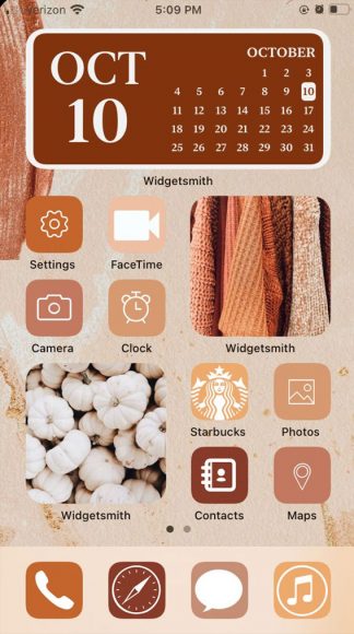 Aesthetic Fall IOS Home Screen Ideas : Pumpkins & Sweaters I Take You ...