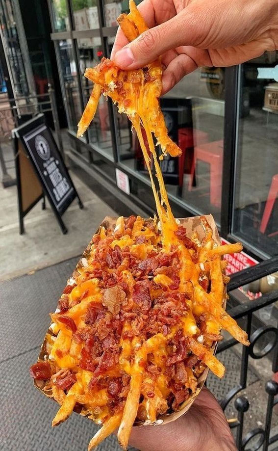 Feast Mode 50 Foodie Adventures : Cheesy French Fries & Bacon