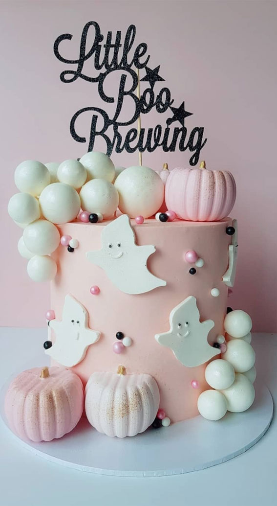 Halloween Cake Ideas To Haunt Your Taste Buds : Halloween Themed Baby Shower Cake