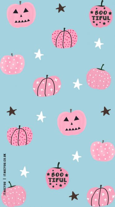 20+ Chic and Preppy Halloween Wallpaper Inspirations : Pink Pumpkins ...