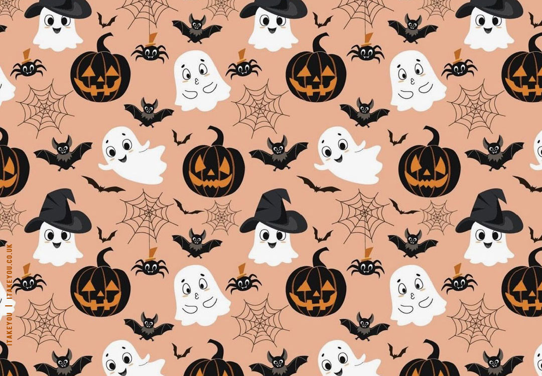 20+ Chic And Preppy Halloween Wallpaper Inspirations : Friendly Ghost ...