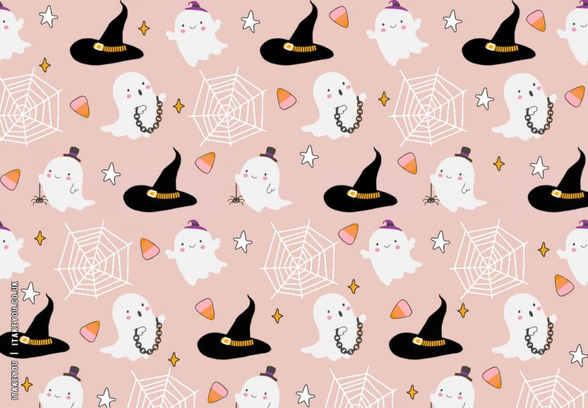 20+ Chic And Preppy Halloween Wallpaper Inspirations : Cute Ghosties ...