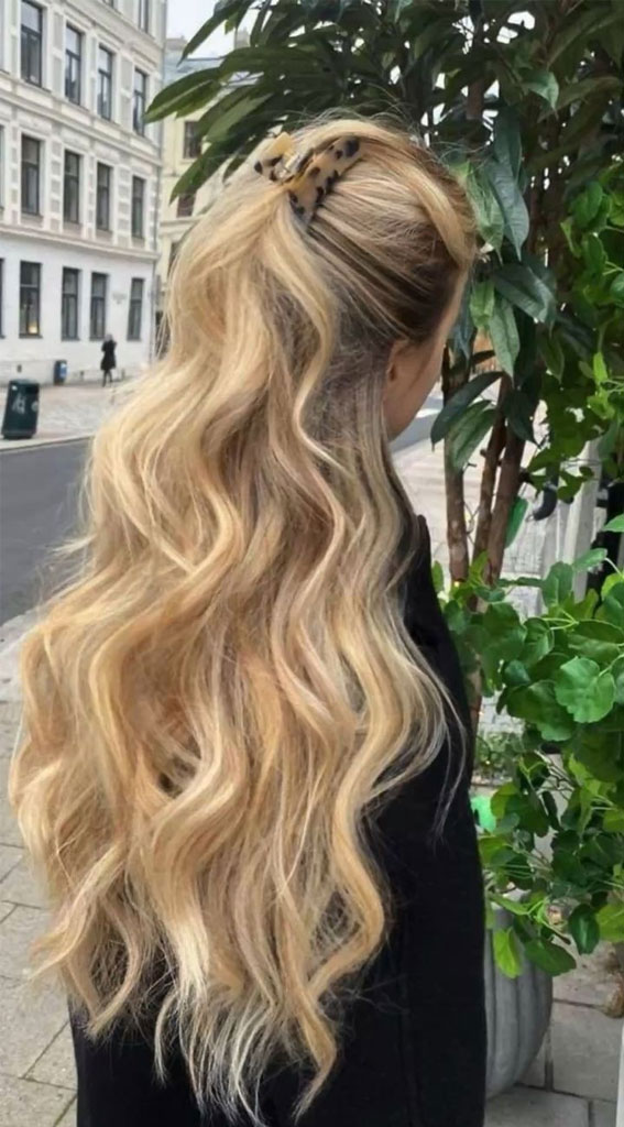 Easy and Cute Hairstyles with Allure : Honey Blonde Half Up I Take You, Wedding Readings, Wedding Ideas, Wedding Dresses