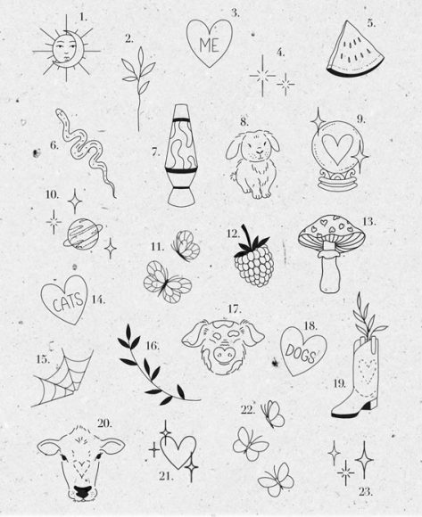 Tiny Treasures Meaningful Small Tattoo Inspirations : Twenty-three 