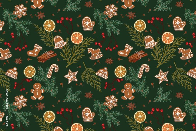 Festive Sip And Sweet Wallpapers Wonderland : Dark Green Wallpaper for ...