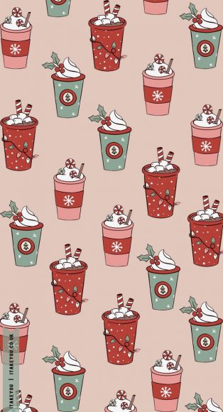 Festive Sip And Sweet Wallpapers Wonderland : Spice Latte Wallpaper for ...