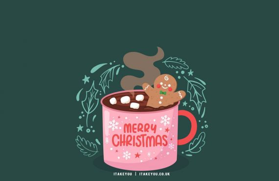 Festive Sip And Sweet Wallpapers Wonderland : Dark Green Wallpaper for ...