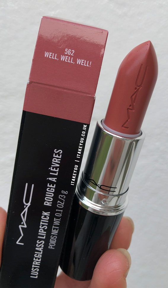 Mac Lipstick in Shade 'Well, Well, Well' Lustre Glass Sheer-Shine ...