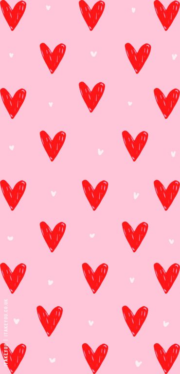 Enchanting Valentine’s Wallpaper Inspirations : Red & White Love Heart ...