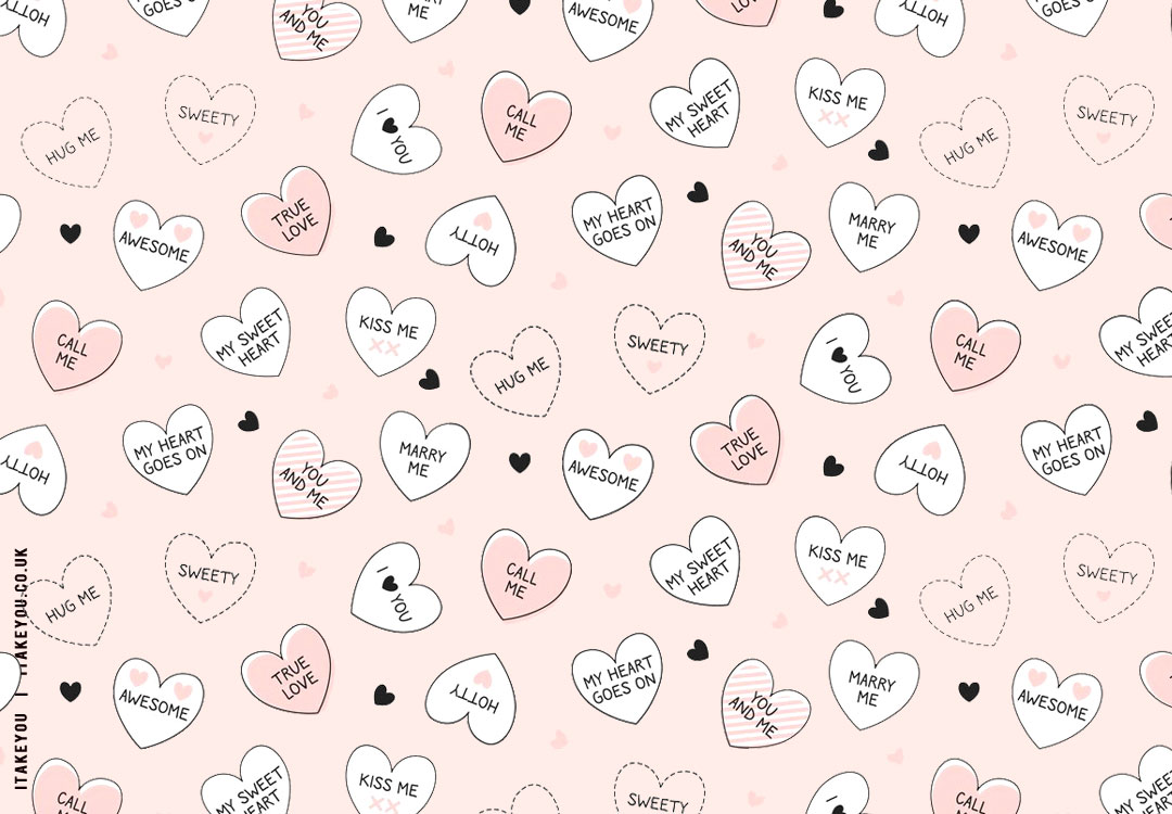 Happy Valentine's Day Wallpaper 4K, Hello Kitty