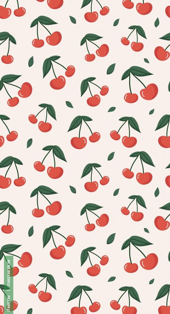 Inspiring March Wallpaper Ideas for a Vibrant Spring : Cherry Pattern ...