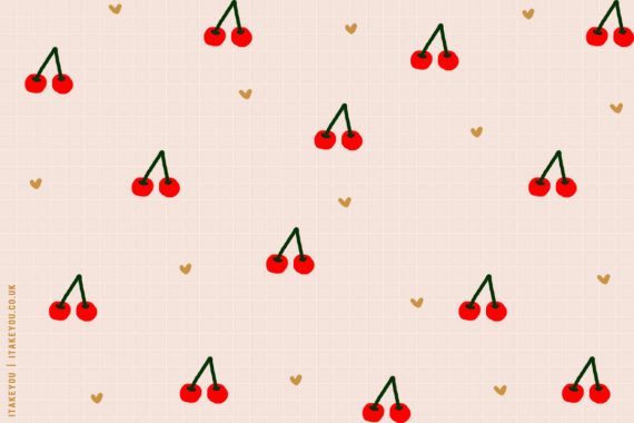 12 Fruity Wallpaper Ideas For Desktop & Laptop : Aesthetic Cherry 