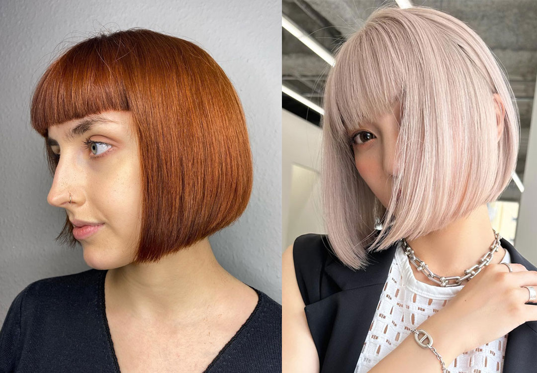 23 Chin-Length Blunt Bob with Fringe Ideas That Chic & Sharp