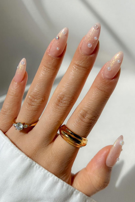 lassy wedding nails, wedding nails, bridal nails, classy wedding nails with glitter, ombre wedding nails, wedding nails for bride, simple classy wedding nails, french wedding nails