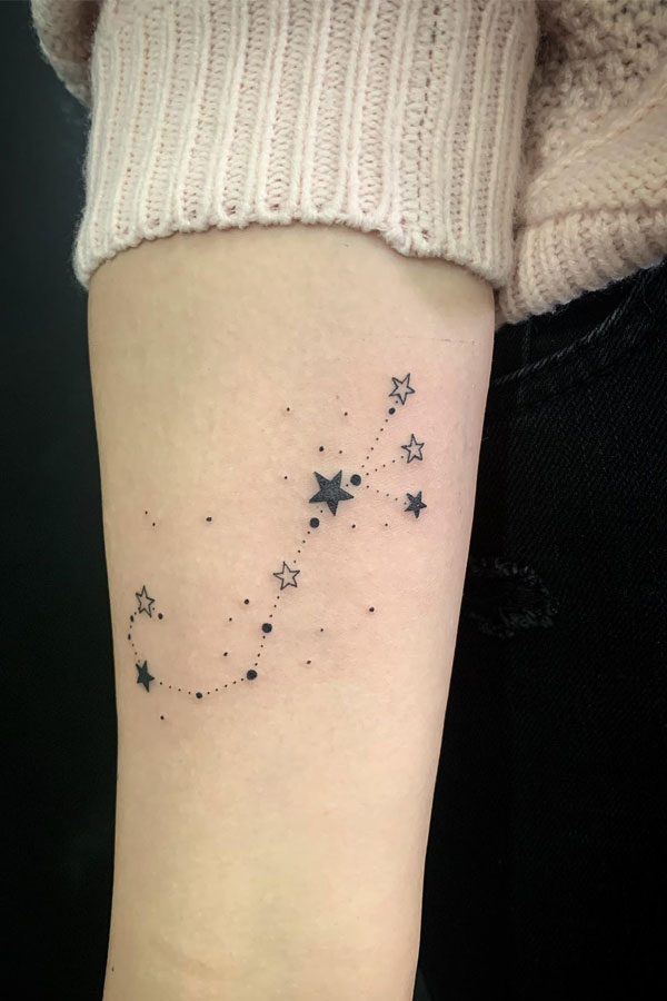 Scorpion Constellation Tattoo 