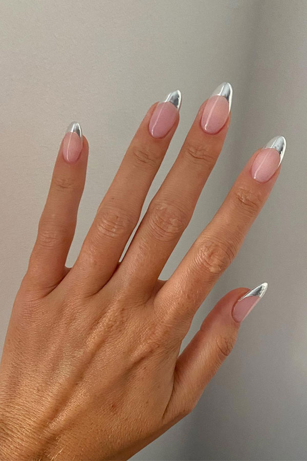 metallic french tip nails, classic nail designs, elegant nail art, elegant nail designs, elegant nail designs short, elegant nail designs almond, classy simple elegant nail designs,  Elegant nail designs for almond nails, chic classy nail designs, elegant nail designs for weddings, elegant french tip nails