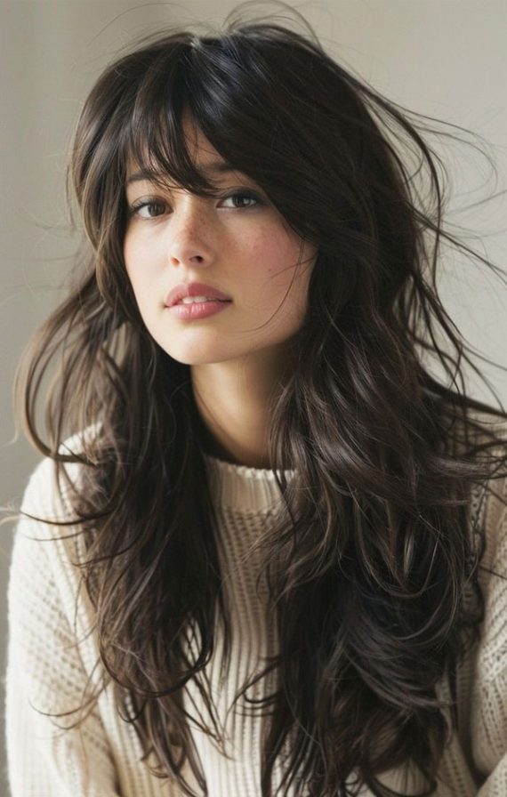 20 Cute Long Shag Haircut with Fringe Ideas for 2024 I Take You ...